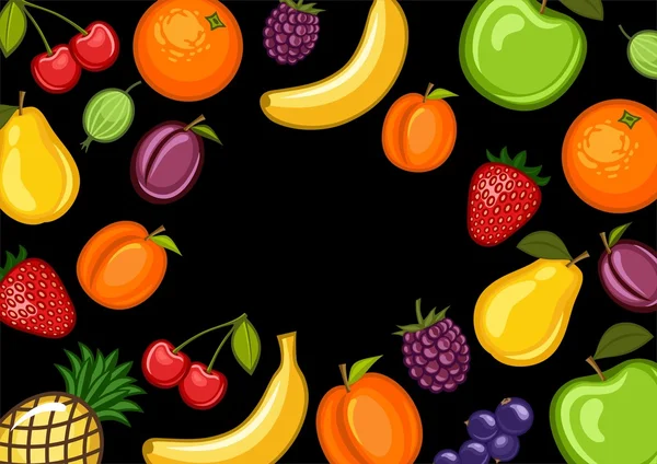 Owoce — Wektor stockowy