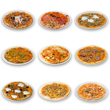 Pizza collection clipart