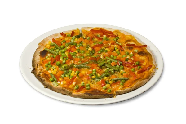 Wegetariańska pizza — Zdjęcie stockowe