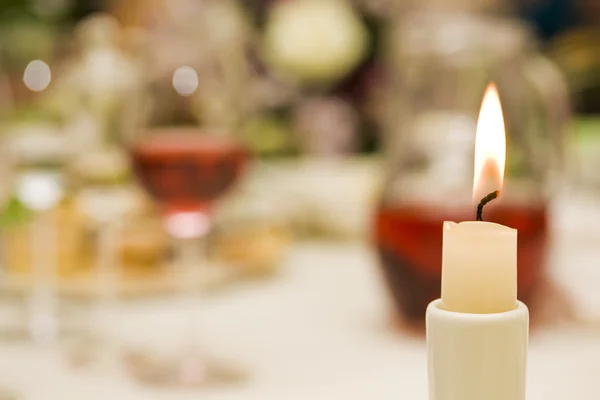 Romantyczna koncepcja świeca — Zdjęcie stockowe