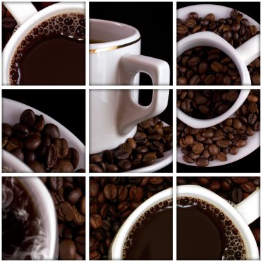 Coffee collage clipart