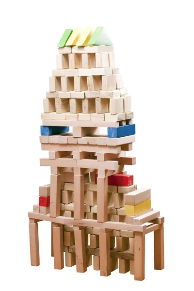 Juguetes de bloque de madera — Foto de Stock