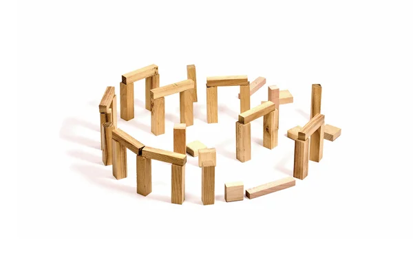 Блок дерев'яні іграшки — стокове фото