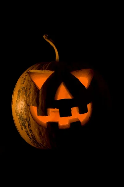 Halloween-Kürbisgesicht — Stockfoto