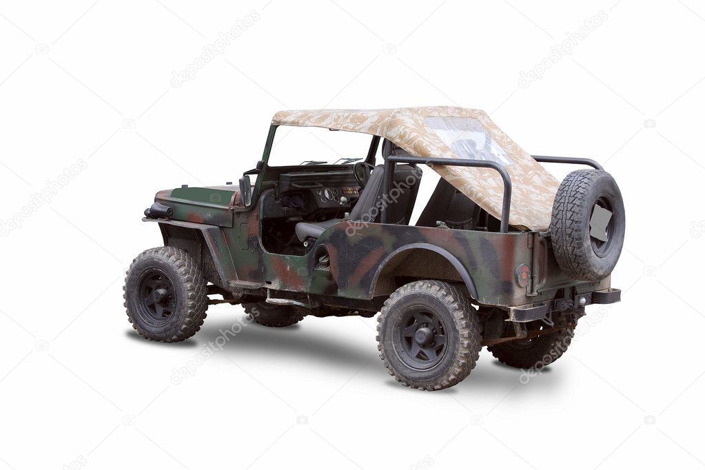 Old Soviet military jeep