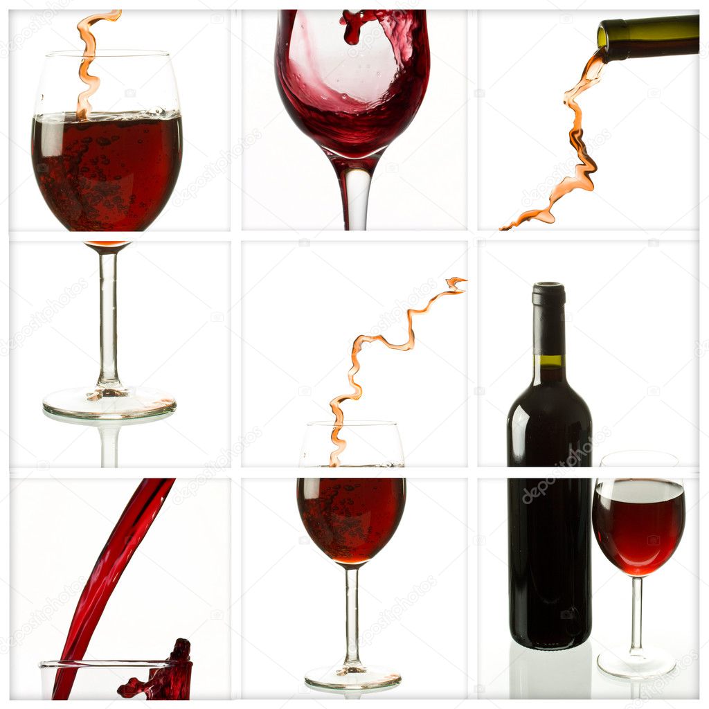 Wine collage