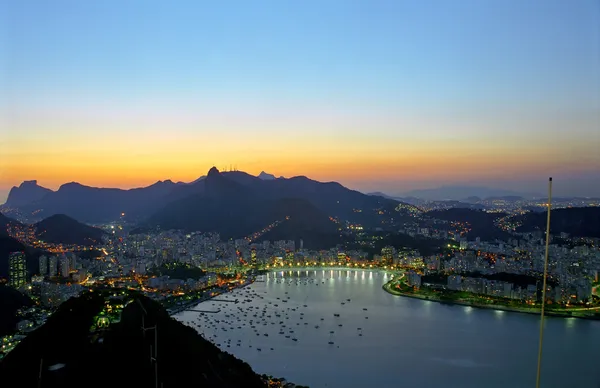 Rio de janeiro po zachodzie słońca — Zdjęcie stockowe