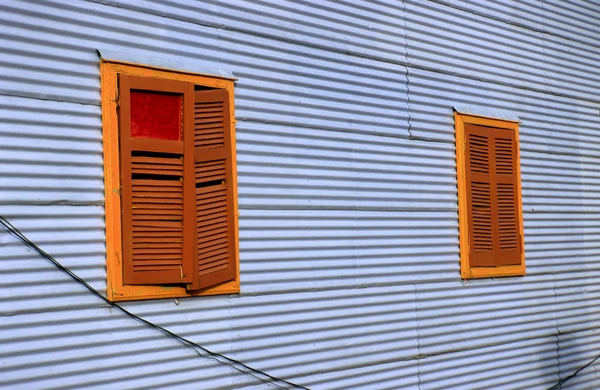 Windows in La Boca — Stock Photo, Image