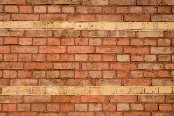 붉은 벽돌의 벽 — 스톡 사진
