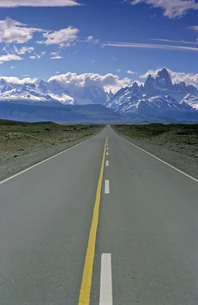 Straße nach el chalten in Patagonien — Stockfoto