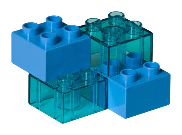 Ladrillos de juguete azul —  Fotos de Stock