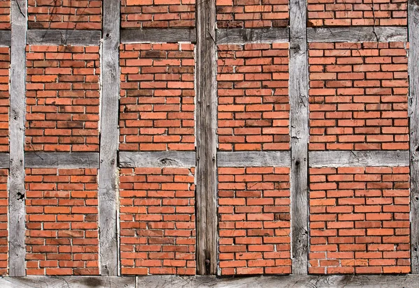 Wall of a framework house — Stock Photo, Image