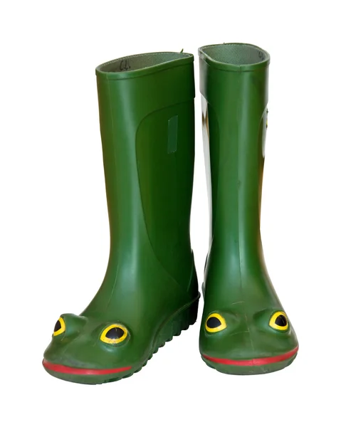 Rubber boots with eyes — Stock Photo, Image