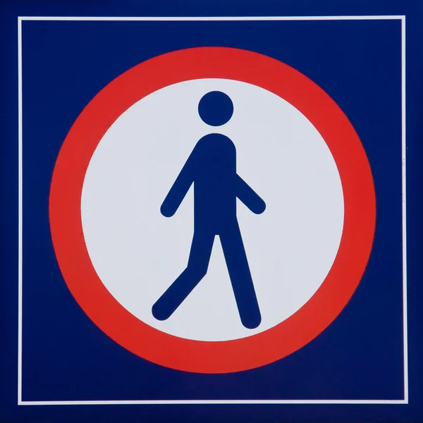 Pas op voor voetgangers! — Stockfoto