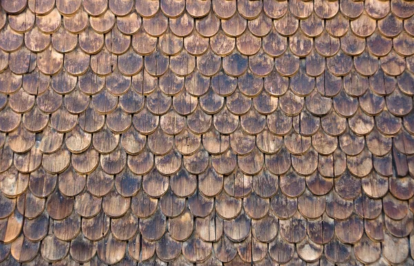 Pared de tejas de madera — Foto de Stock