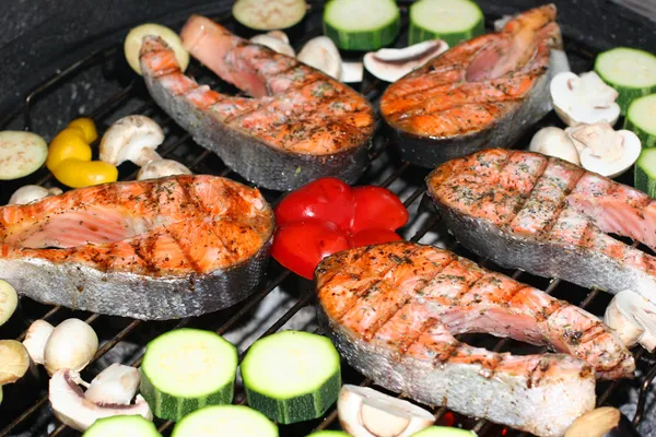 Barbecue di pesce — Foto Stock