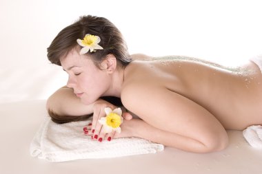 Relax at spa clipart