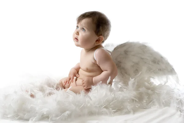 천사 아기 스톡 사진