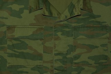 Russian camouflage uniform clipart
