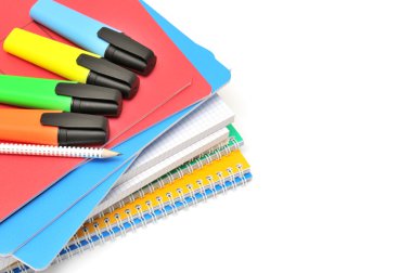 Notebook and felt-tip pen clipart