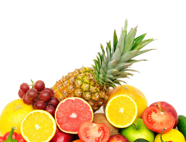 свежие фрукты и овощи