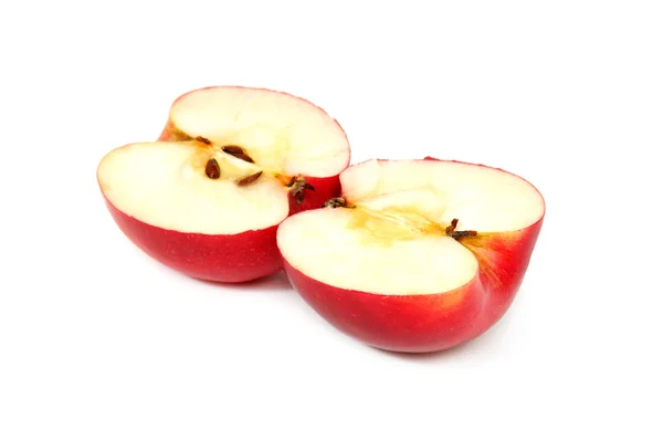 Gesneden apple geïsoleerd — Stockfoto
