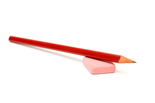 鉛筆と消しゴム — ストック写真