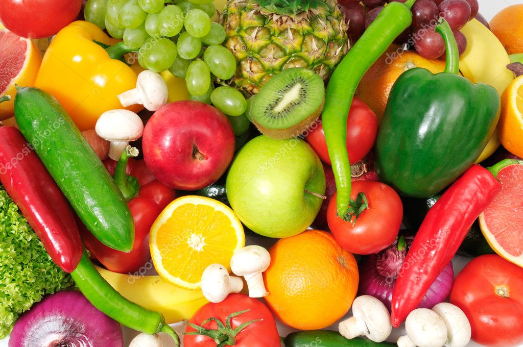 Fresh fruits and vegetables Stock Photo by ©Serg64 3105243