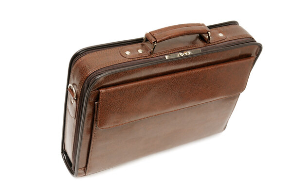 Briefcase isolated on a white background