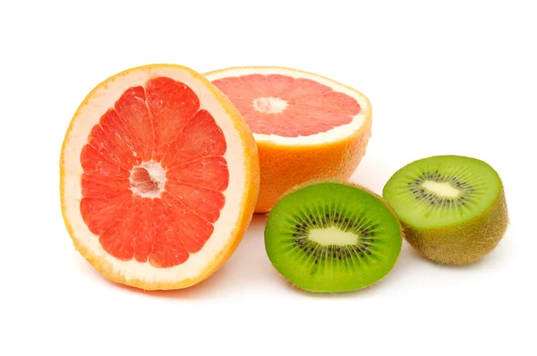 Grapefruit and kiwi — Stock Photo, Image
