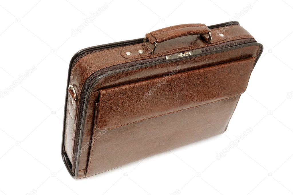 Briefcase isolated on a white background