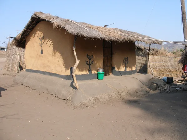 Traditioneel huis, malawi — Stockfoto