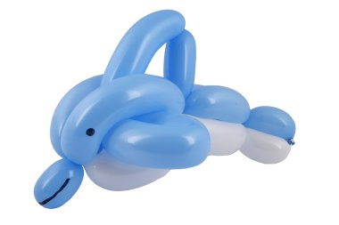 Balloon dolphin sculpture clipart