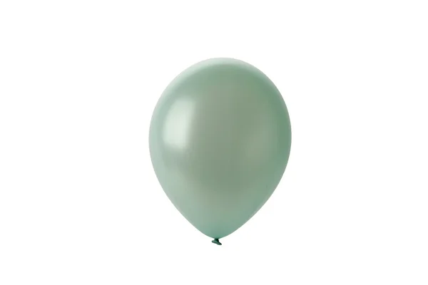 Ballon sarcelle isolé sur blanc — Photo