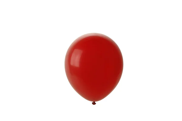 Palloncino rosso isolato su bianco — Foto Stock