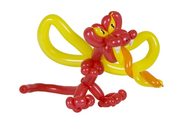 Ballon dierlijke draak met vuur — Stockfoto