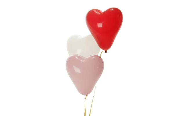 Ballonger formet som hjerter – stockfoto