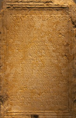 Latin language inscriptions on stone clipart