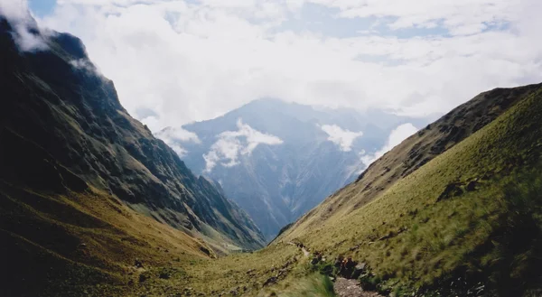 Inca trail mach picchu peru — Stockfoto