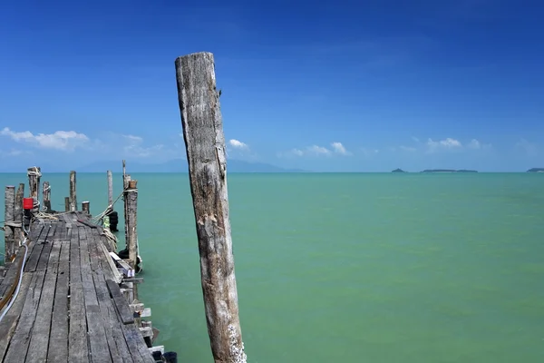 Old koh phangan ferry pier — Stock Photo, Image