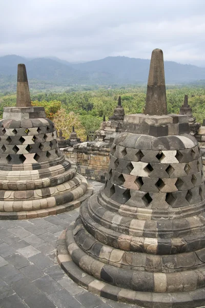 Borobudur stupas — Stok fotoğraf