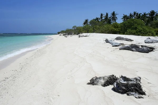 Tropische Insel weißer Strand blauer Himmel — Stockfoto