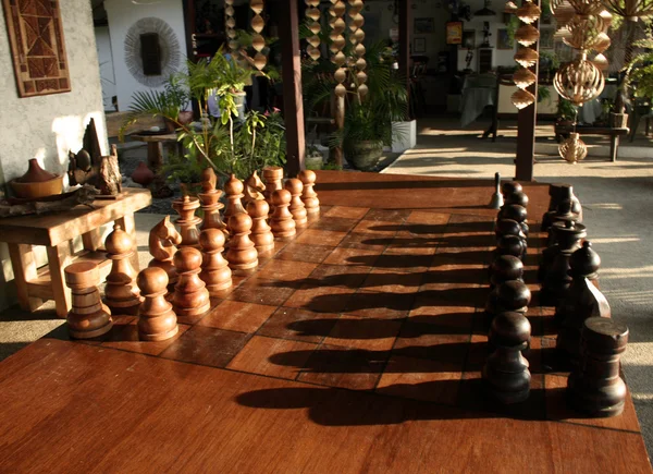 Σκάκι σκιές — Φωτογραφία Αρχείου