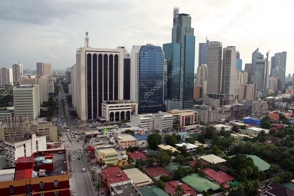 Makati city skyline metro manila the philippines