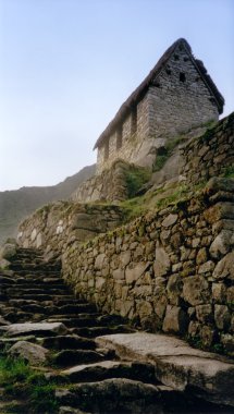 Machu picchu incan city ruins peru clipart