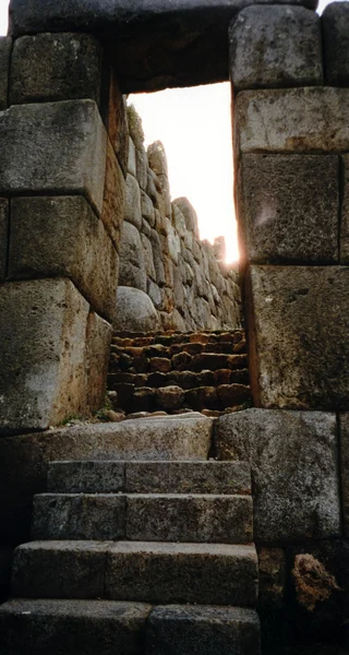 Machu picchu Inca tempel van de zon — Stockfoto