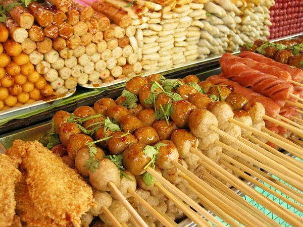 Pouliční trh občerstvení — Stock fotografie