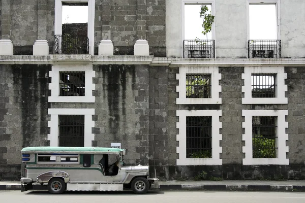 Intramuros jeepney public transport manila philippines — Φωτογραφία Αρχείου