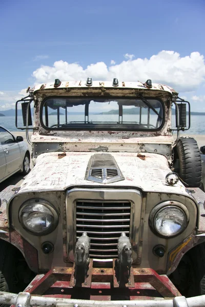 Lake taal jeepney — Stock Photo, Image