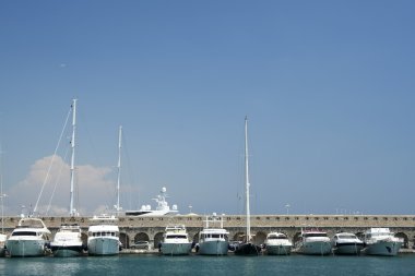 Antibes harbor clipart